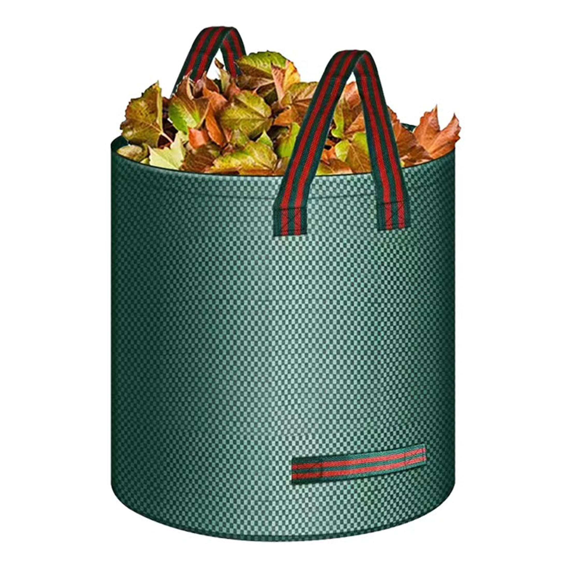 3 Packs 72 Gallons Yard Waste Bags, Heavy Duty Waterproof Garden Leaf Bags with Reinforced Handles, Reusable Garden Waste Bag for Debris Leaves Grass