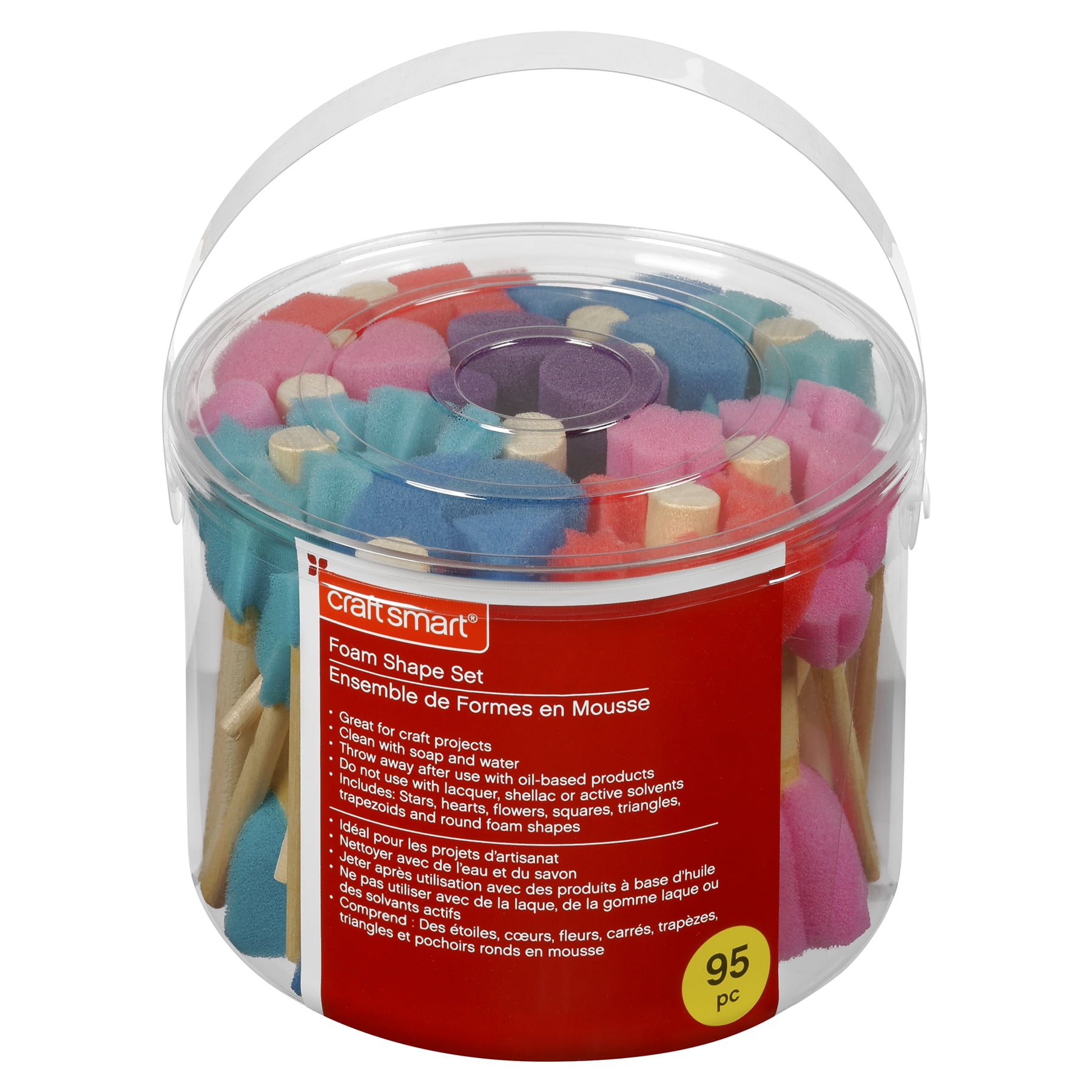 Craft Smart Foam Shapes Brush Set, 3 Packs: 95 ct. (285 total)