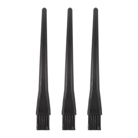 3 Packs Anti-static Cleaning Brush 16x18mm PV Plastic Conductive Bristles Small Narrow Anti Static ESD Brushes