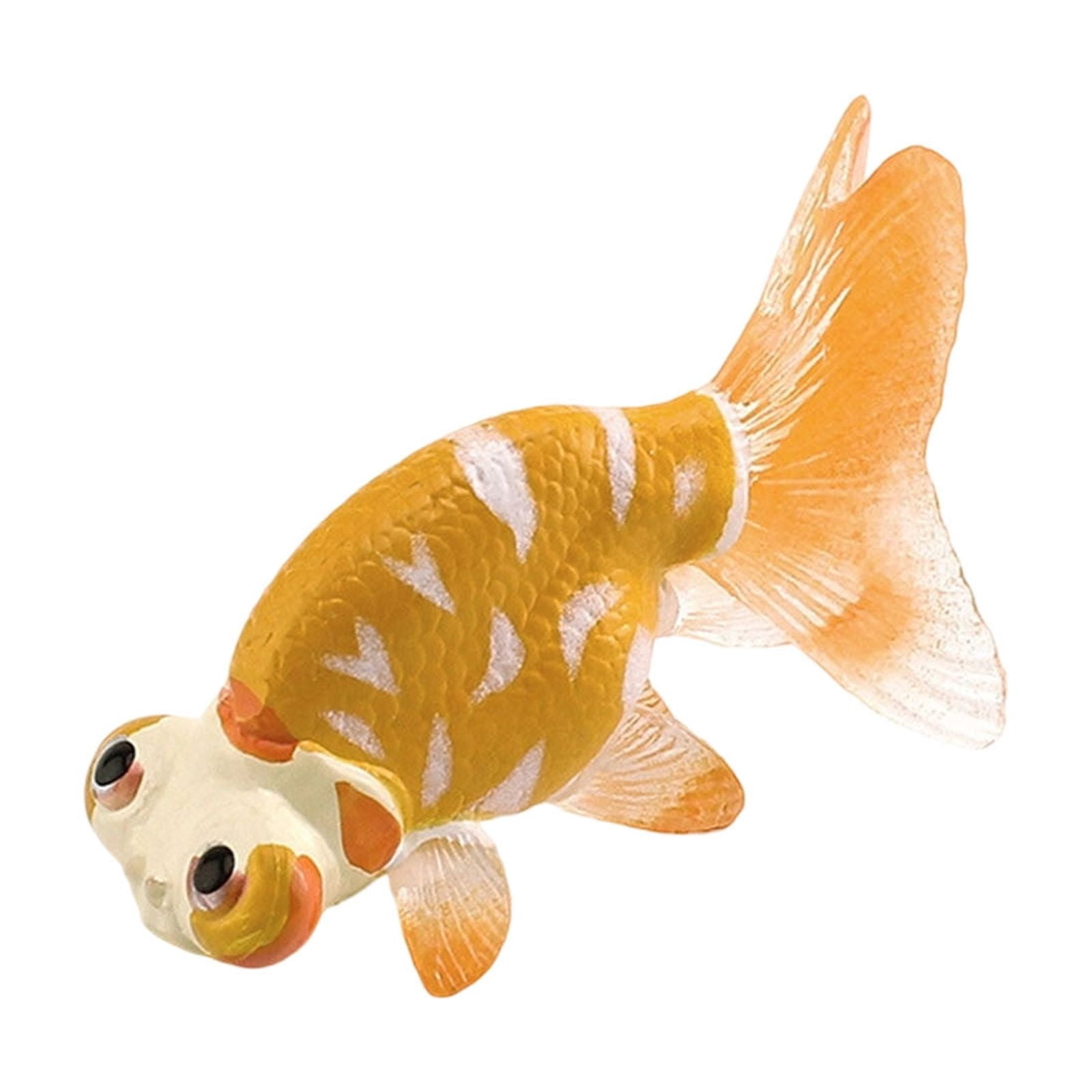 3 Packs Artificial Goldfish Decor Realistic Floating Plastic Fish