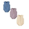 thumbnail image 1 of 3 Packs Baby Boy Clothes Baby Bodysuit Cotton Pajamas Romper Jumpsuit Gender Neutral Baby Clothes 12 Months, 1 of 3