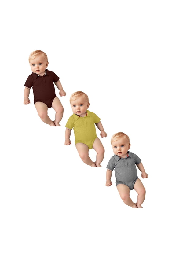 3 Packs Baby Clothes Baby Bodysuit Summer Outfit Comfortable Polo Pajamas Romper Jumpsuit Baby Clothing 3 Months
