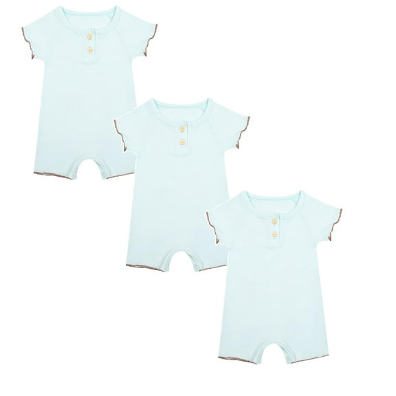 3 Packs Baby Clothes for Girls Baby Bodysuit Comfortable Pajamas Romper Jumpsuit Clothes for Girls 6 Months