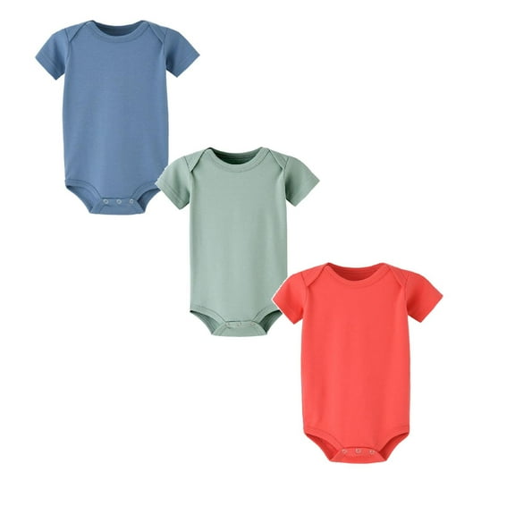 3 Packs Baby Girl Clothes Baby Girls Boys Bodysuit Comfort Pajamas Romper Jumpsuit Toddler Clothes 6 Months