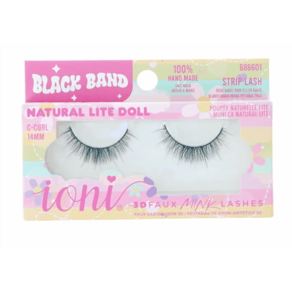 3 Packs Black-Band Natural Lite Doll 3D Faux Mink Lashes