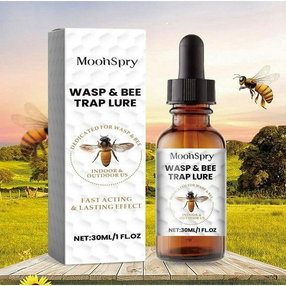 3 Packs Carpenter Bee Attractant 60ml - Natural Wasp & Hornet Bait for Outdoor Traps, Safe Non-Toxic Formula Attracts Queens & Workers, Ideal for Wooden Hives & Garden Pest Control (2oz)