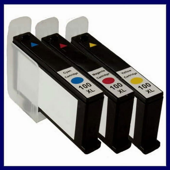 3 Packs Color 100XL Ink Combo For Lexmark 100XL S301 S305 S405 S505 S605 S815