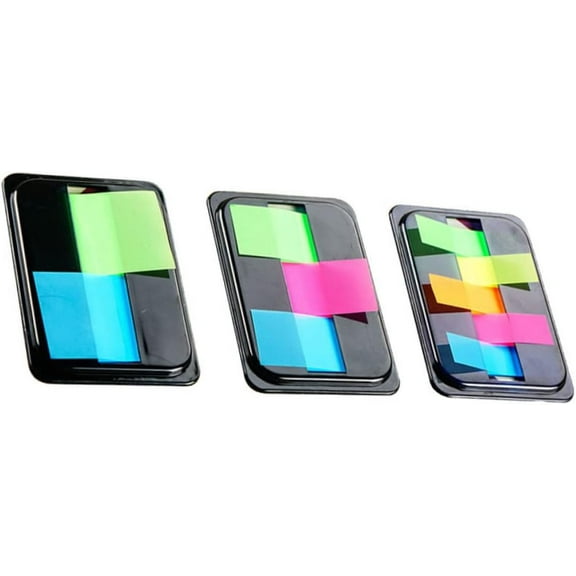 3 Packs Colored Tabs Planner Page Marker Adhesive Page Markers Diary Page Marker Staples Page Markers Label Neon Lights Color Page Markers Sticky Neon Notes Pet Notes