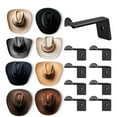 thumbnail image 1 of 3 Packs Cow Hat Rack Wall Mount, Adhesive Hanging Organizer for Entryway Bedroom, Multi-Functional Storage for Hats Bags Scarves, Space Saving No Drill Mount, Industrial Decor, Home Organization, 1 of 9