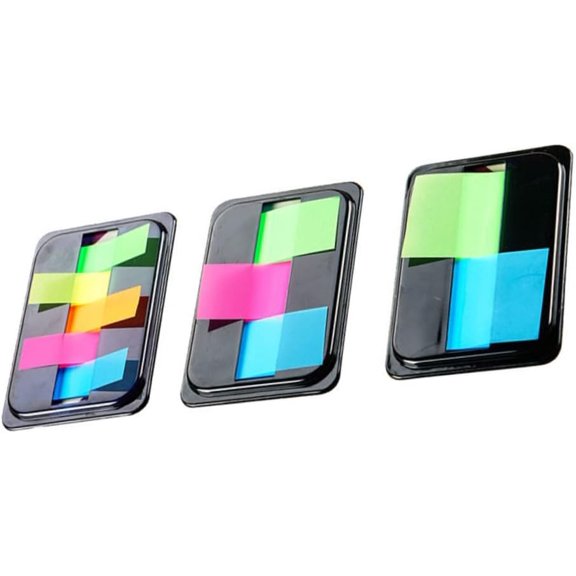 3 Packs Creative Page Markers Colored Tabs Flags Sticky Memo Notes Writable Filing Tabs Flags for Pages or Markers