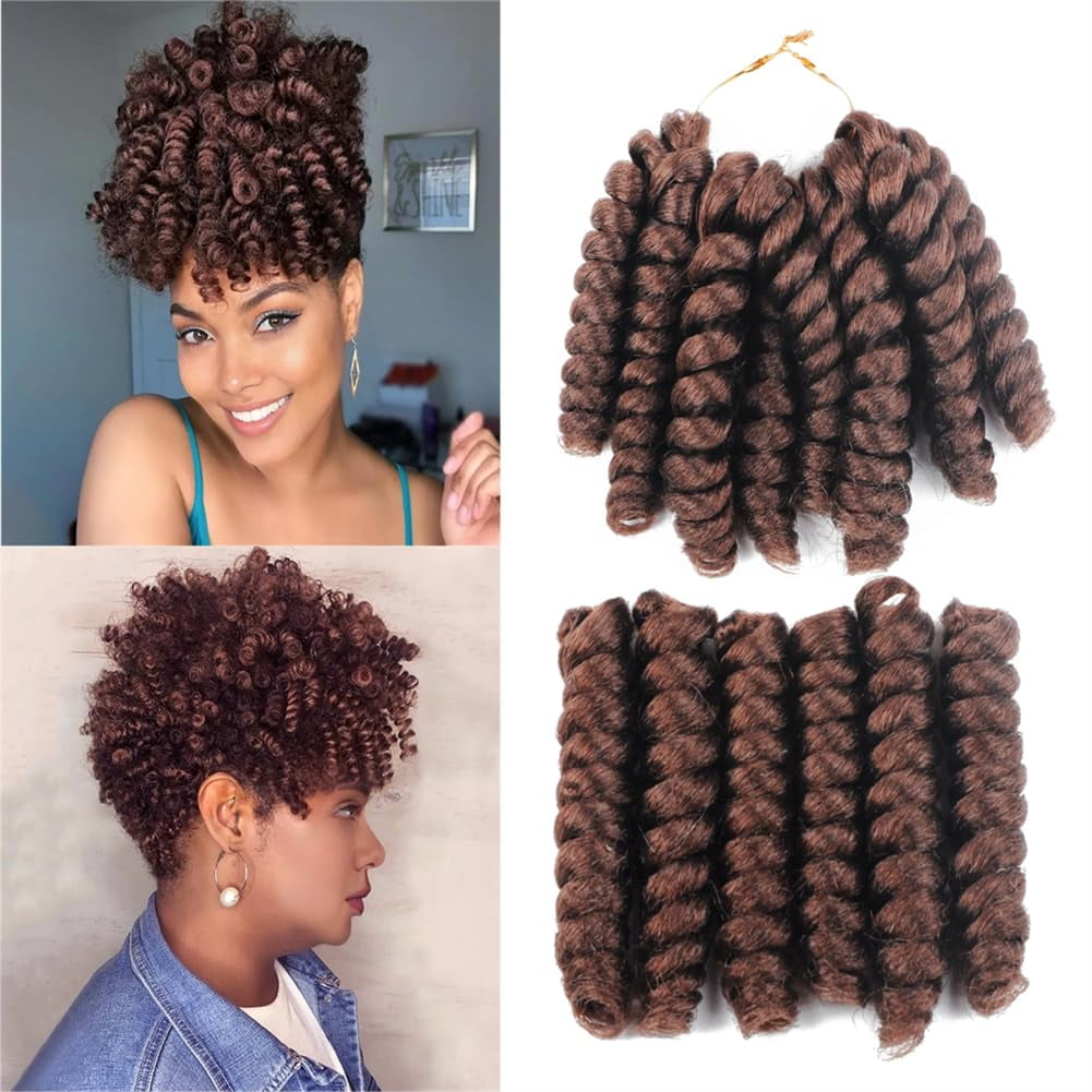 Short Spiral Hair Piece UDU Brazilian Funmi Hair Curly Weave