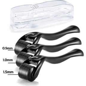 3 Packs Derma Roller for Face Body,Different Size Microneedle Roller for Face Care Massage,Micro Needles Roller for Home Use