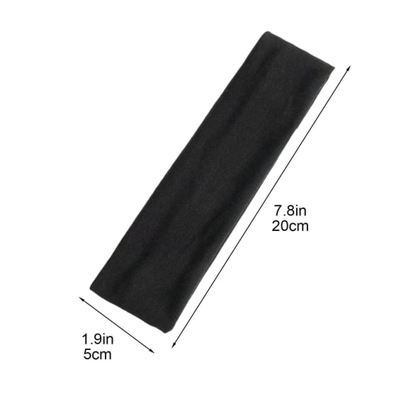 3 Packs Fashion Solid Color Hairband Stretchy Sweat Absorbing Headband for Women Men Sports Yoga Workout Running Gym Non Slip Elastic Textile Hair Accessories