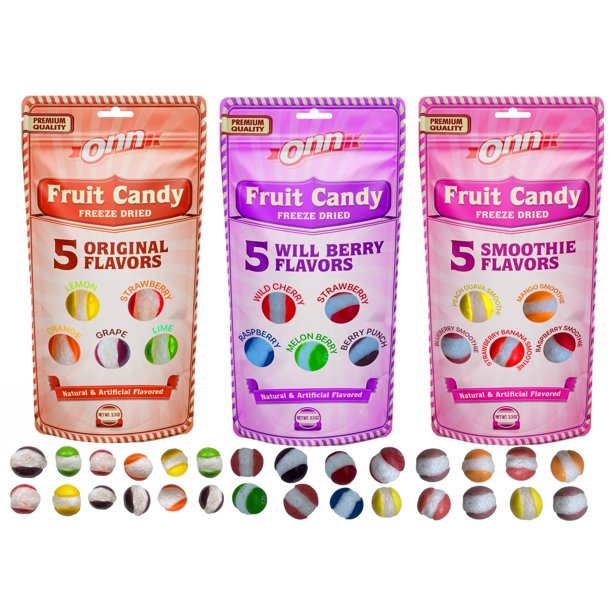 3 Packs Freeze Dried Skittle's Candy (10 oz Total) USA Origianal/Will
