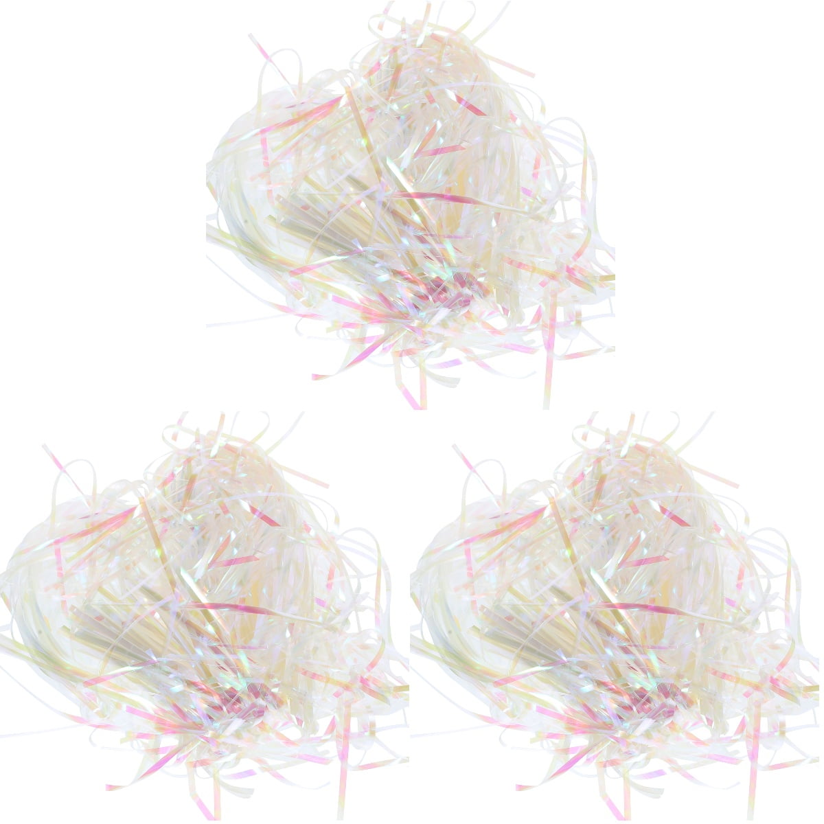 3 Packs Gift Box Decorations Crinkle Cut Paper Shred Filler White Bulk Items for Gifts Stuffing