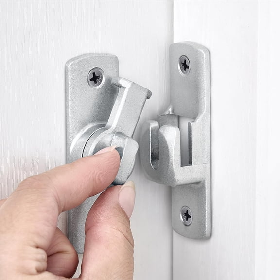 3 Packs Gold 90/180 Degree Flip Barn Door Lock, Protect Privacy - Security Door Latch, Gate Latches Hardware for Barn Door,Cabinet,Window,Bathroom,Garden,Sliding Door Little Squirrel