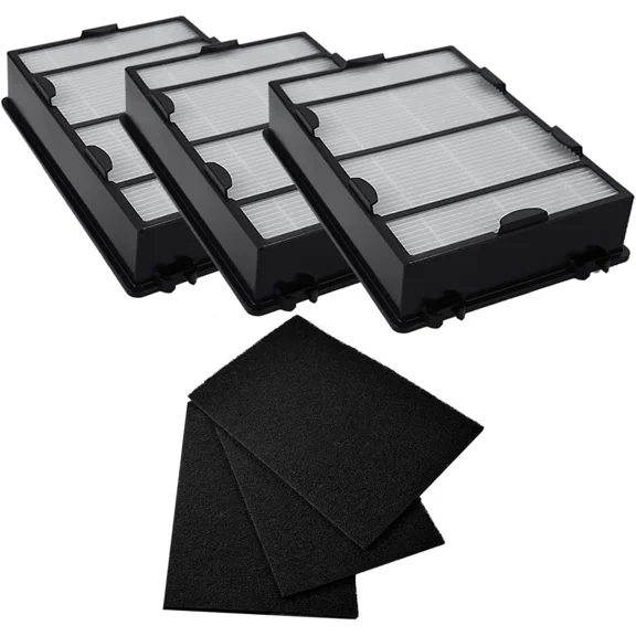 3 Packs HAPF600 Air Filter Replacement + 3 Packs Carbon Filter Replacement for Holmes Hapf600 Filter B HAP615 HAP625 HAP650 HAPF600D-U2