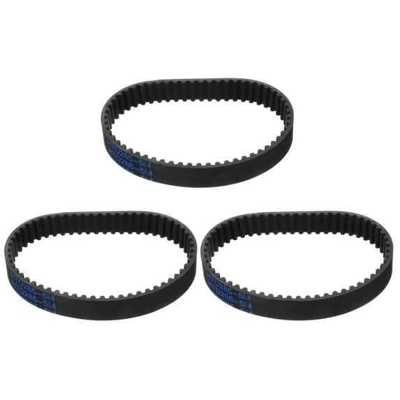 3 Packs HTD-5M Rubber Timing Belt 57 Teeth, 285mm Pitch Length, Closed Loop Pulley Timing Belt