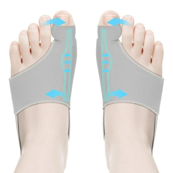 3 Packs Hallux Valgus Corrector Toe Straightener Bunion Relief Socks, Big Toe Correction for Men Women, Comfortable Breathable Toe Separator for Pain Relief, Day Night Wear, Flexible Splint Support