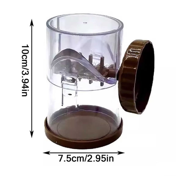 3 Packs Hand Crank Nut Grinder Manual Walnut Crusher for Baking Chocolate Almonds Portable Kitchen Tool Stainless Steel Adjustable Coarseness Nut Chopper