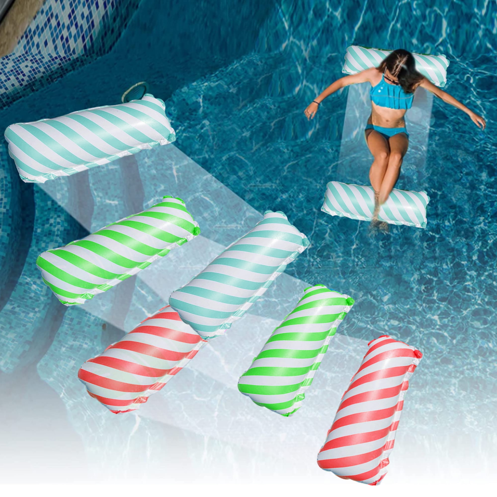 3 Packs Inflatable Pool Floats Hammock For Adults，adult Size Water Hammock Pool Floaties Toys 