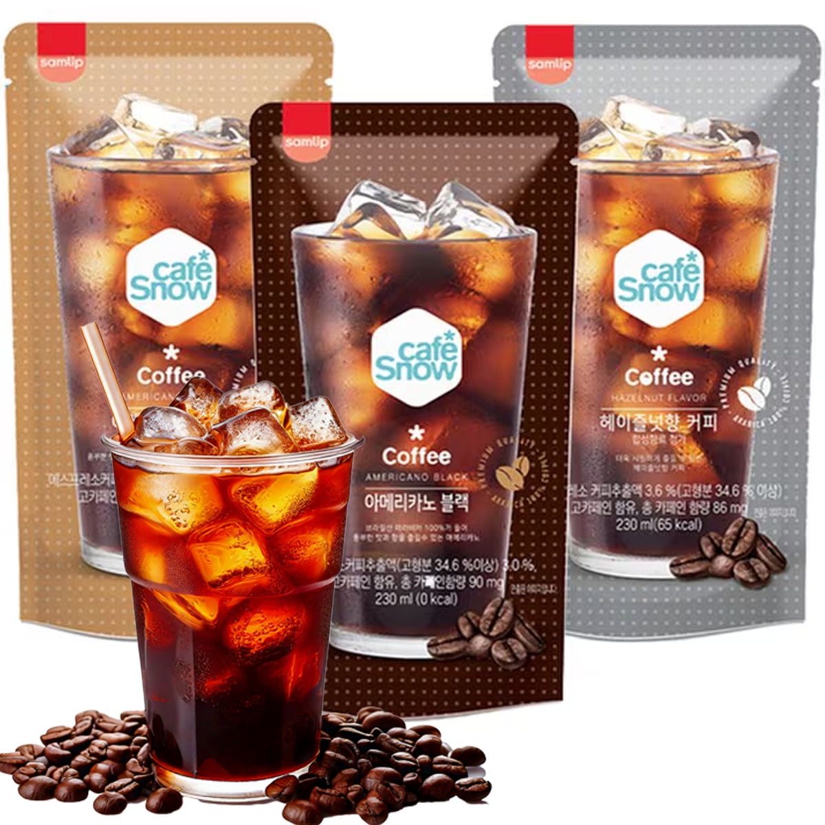 3 Packs Korean Covenienve Store Coffee Drink Pouch Sampler Set