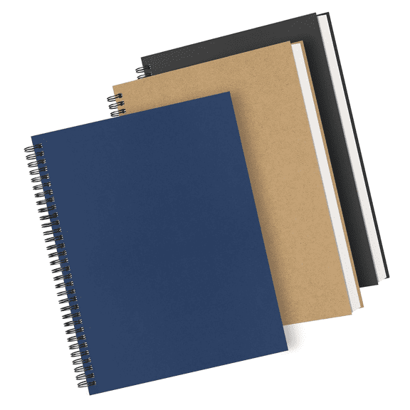 3 Packs Large Spiral Notebooks 8.5x11 Inches, 160 Pages Lined Journal Notepad for Work, Home Office Supplies, Bulk Notepads for Writing, Drawing, Engineering, Multicolor
