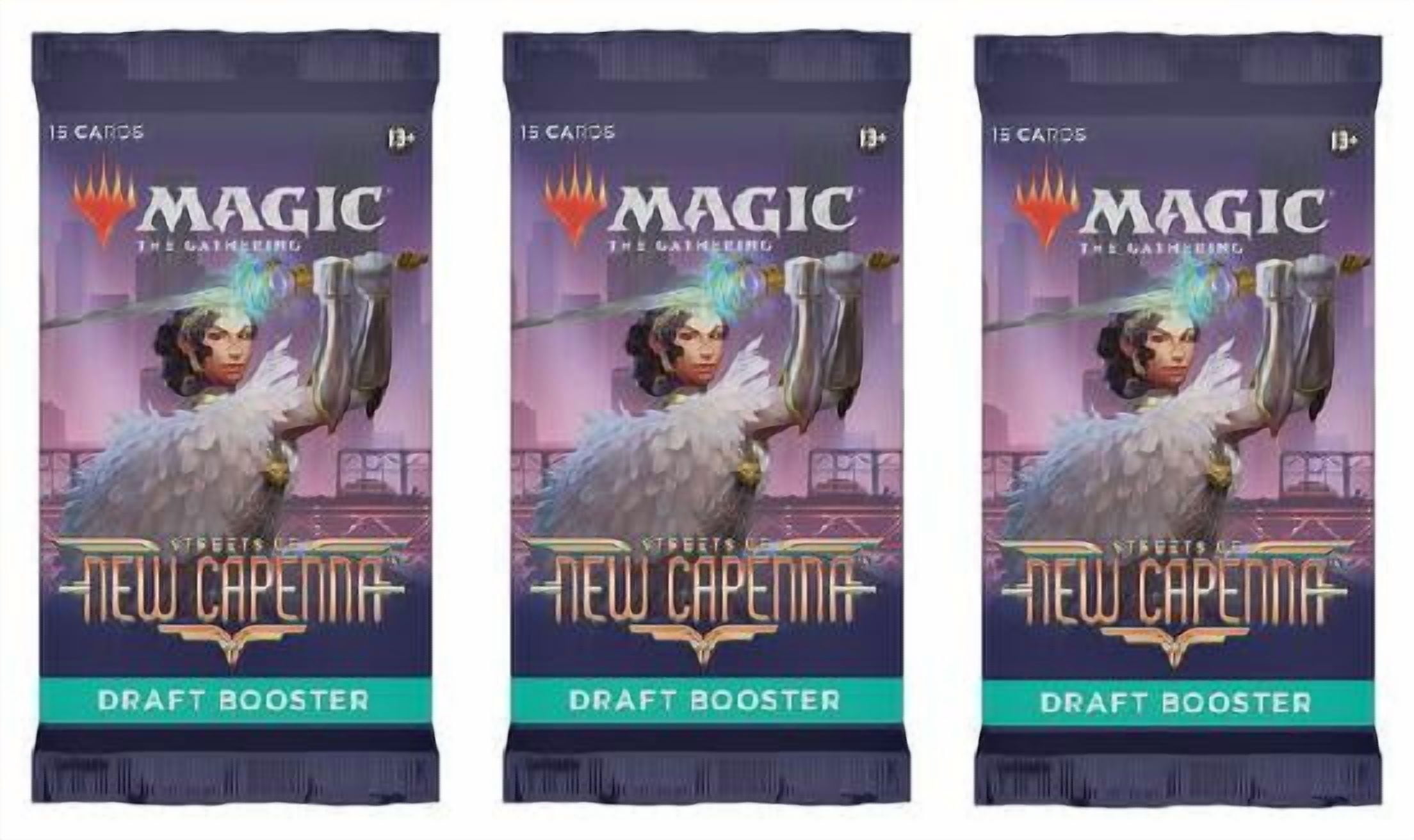 3 Packs MTG Draft Booster Pack Lot MTG Streets of New Capenna