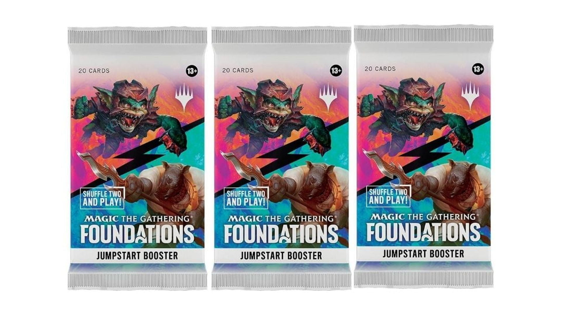 3 Packs MTG Jumpstart Booster Pack Lot MTG Foundations