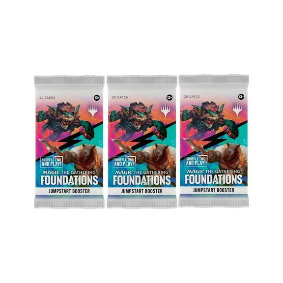 3 Packs MTG Jumpstart Booster Pack Lot MTG Foundations