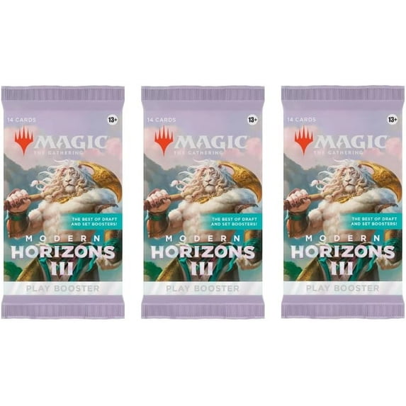 3 Packs MTG Play Booster Pack Lot MTG Modern Horizons 3