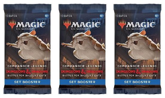 3 Packs MTG Set Booster Pack Lot MTG Commander Legends Battle for Baldurs  Gate - Walmart.com