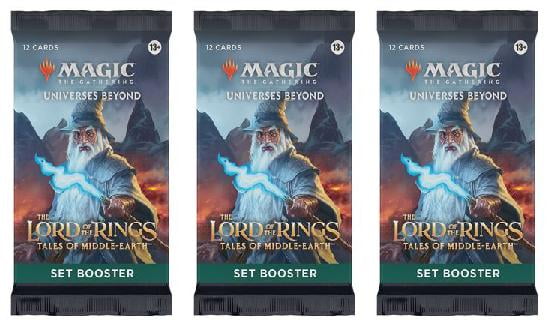 3 Packs MTG Set Booster Pack Lot MTG Lord of the Rings Tales of the Middle-Earth