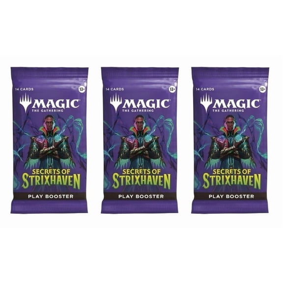 3 Packs Magic The Gathering Play Booster Pack Lot MTG Secrets of Strixhaven