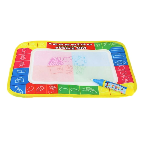 3 Packs Magic Water Drawing Mat Toy for Kids Reusable Doodle Board with Pen Mess-Free Travel Activity 29x19cm Colorful Fade Away Design Gift