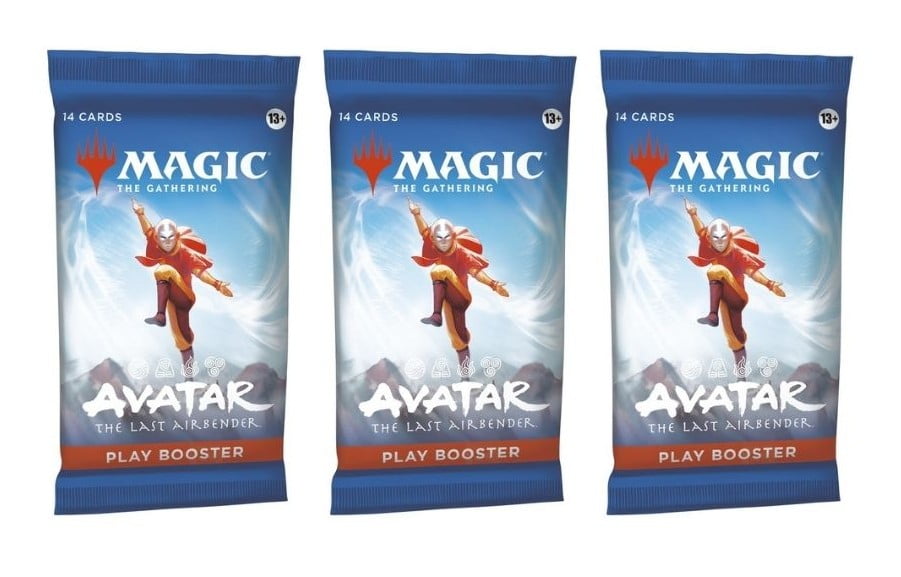 3 Packs Magic the Gathering Play Booster Pack Lot MTG Avatar the Last Airbender
