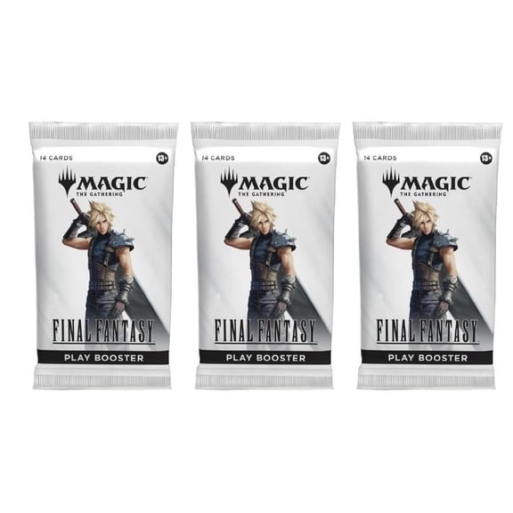 3 Packs Magic the Gathering Play Booster Pack Lot MTG Final Fantasy