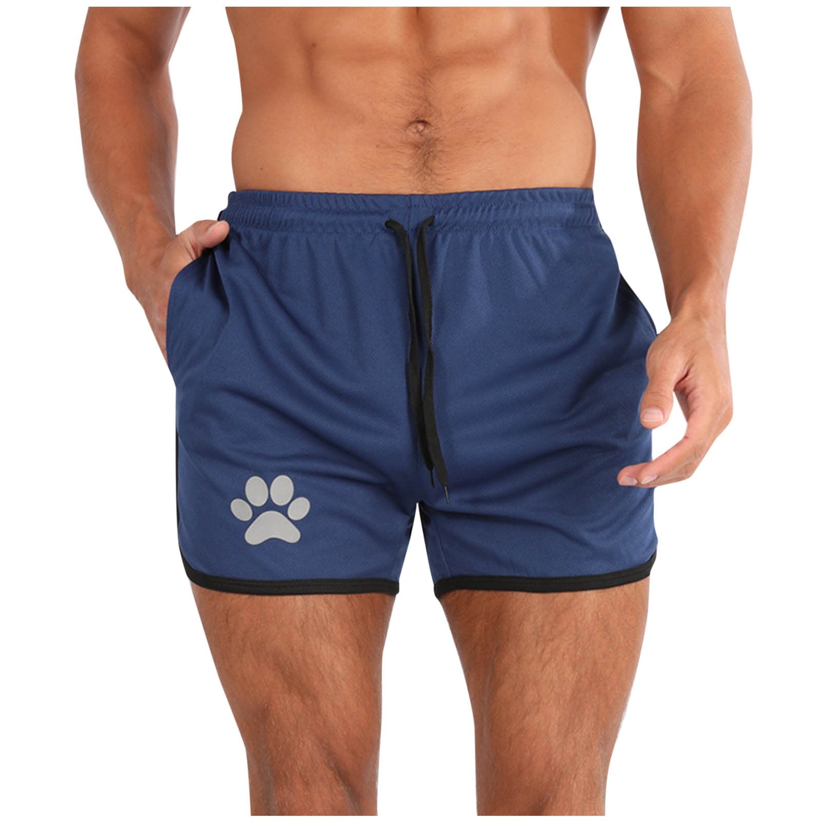 Shorts With Drawstring 3 Packs Men's Casual Running Shorts with Drawstring Waist Lightweight ...