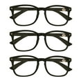 thumbnail image 1 of 3 Packs Mens Womens Oval Round Frame Reading Glasses Blue Light Blocking Readers +1.00, 1 of 5