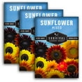 thumbnail image 1 of 3 packs Mixed Sunflower Seeds - Non-GMO Heirloom Full Sun Annual Flower - Survival Garden Seeds, 1 of 8