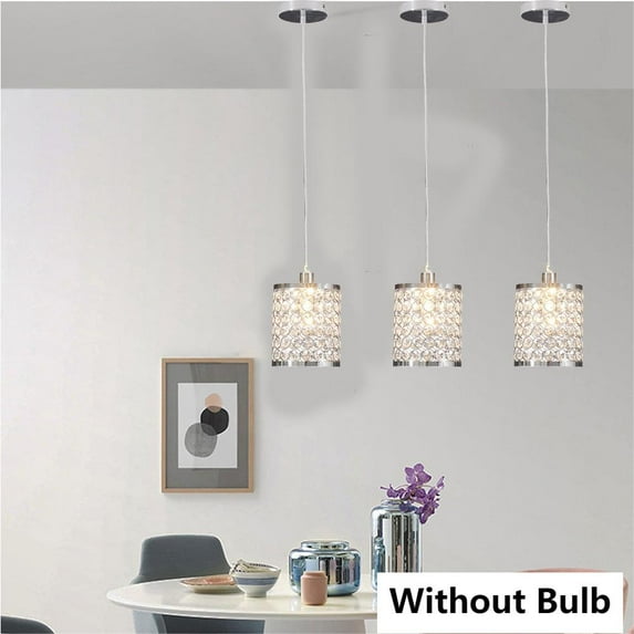 3 Packs Modern Pendant Light Hanging Ceiling Light Fixture Kitchen Island Lamp Without Bulb