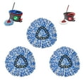 thumbnail image 1 of 3 Packs Mop Heads For Spin Mop Refill Compatible With 2 Tank Spin Mop Head EasyWring RinseClean Microfiber Mop Head Replacement Mop Refills(Blue&White), 1 of 9