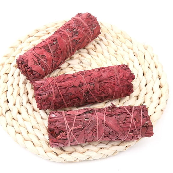 3 Packs Natural White Sage Smudge Stick - 3.94 Inch Hand-Tied Sage Bundle for Home Cleansing, Meditation & Relaxation Rituals
