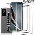 thumbnail image 1 of 3 Packs Of High-Definition Screen Protectors Suitable For Galaxy S20 Plus+2 Packs Of Lens Protectors, High-Definition Transparency, Easy Installation, 1 of 6