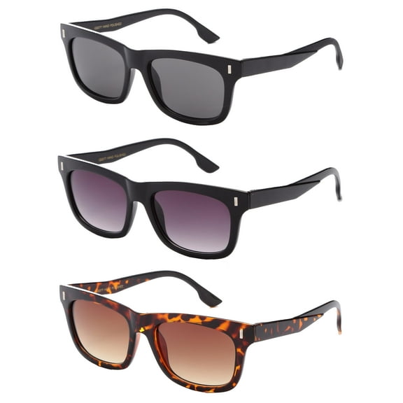 3 Packs Plastic Vintage Fashion Sunglasses for Women
