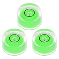 thumbnail image 1 of 3 Packs Round Bubble Level 12x6mm Mini Circular Bullseye Spirit Levels for Camera Tripod Telescope, Green, 1 of 6
