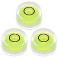 thumbnail image 1 of 3 Packs Round Bubble Level 12x6mm Mini Circular Bullseye Spirit Levels for Leveling Camera Tripod Telescope, Lime, 1 of 6