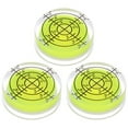 thumbnail image 1 of 3 Packs Round Bubble Level 32x12mm Mini Circular Bullseye Spirit Levels for Leveling Camera Tripod Telescope, Lime, 1 of 6