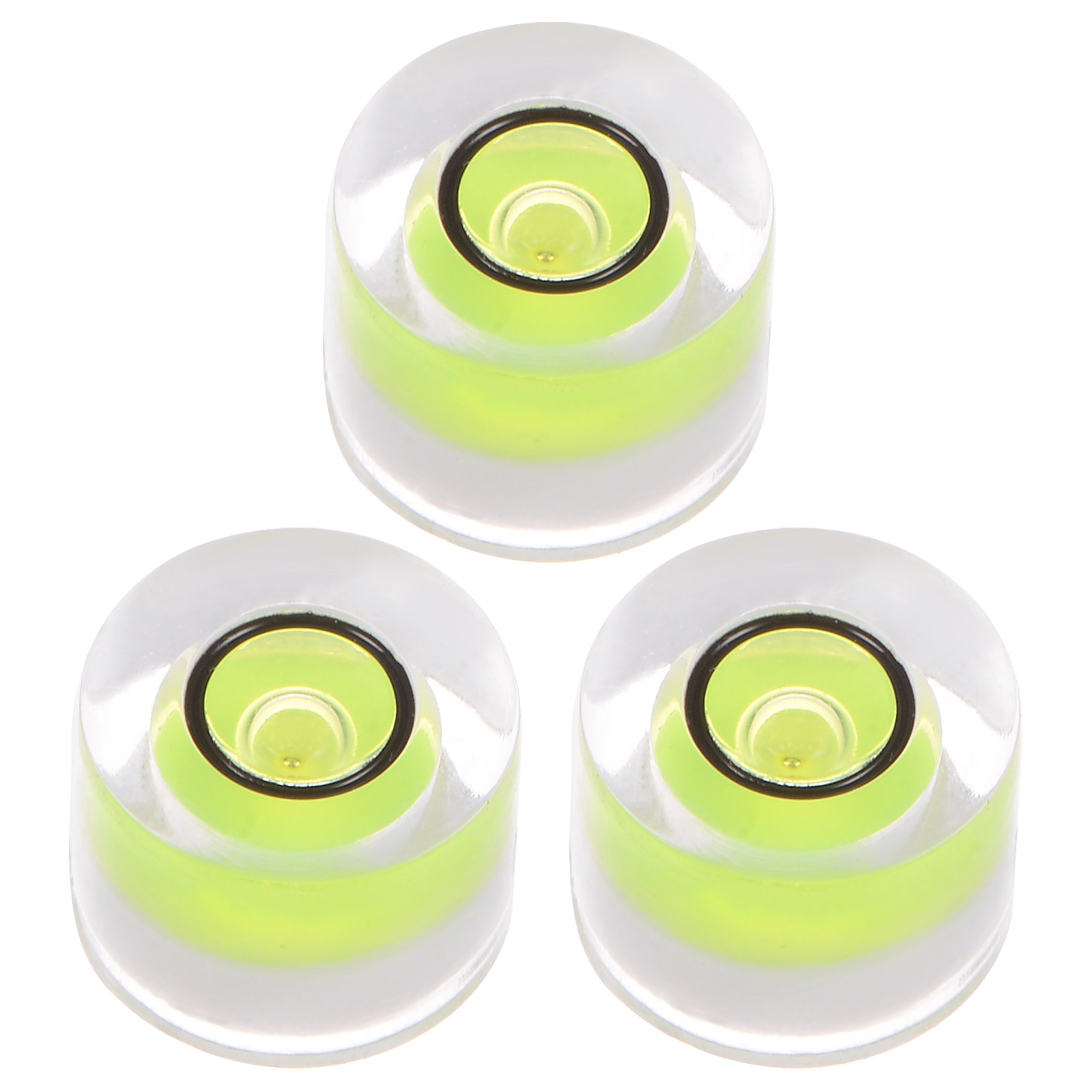 3 Packs Round Bubble Level 8x5.5mm Mini Circular Bullseye Spirit Levels ...