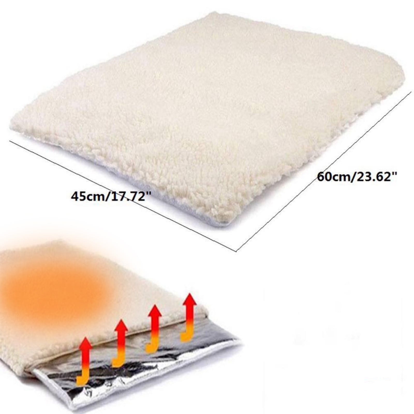 3 Packs Self Warming Cat Bed for Indoor Outdoor Use, Thermal Pet Mat with Heat Reflective Aluminum Foil, Washable No-Slip Dog Pad for Small Pets